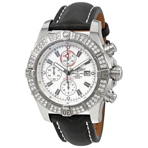 breitling diamond bezel mens watch